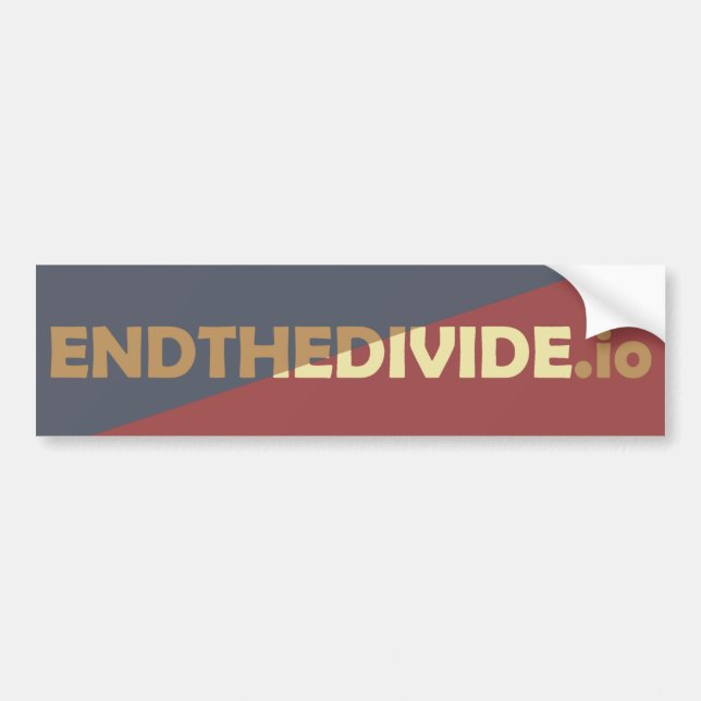 End the Divide Bumper Sticker (Front)