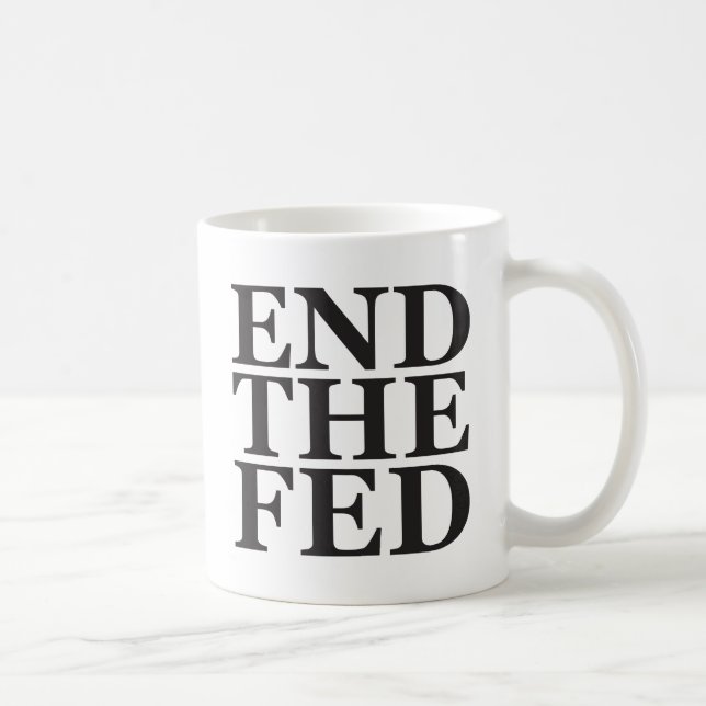 End the Fed - Black Coffee Mug (Right)