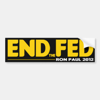 END the FED Bumper Sticker