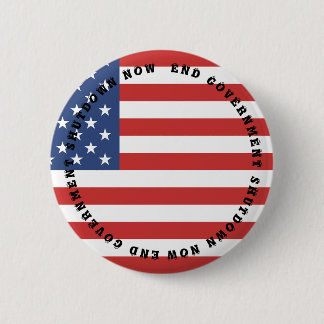 End the Govt Shutdown Now Anti Trump button