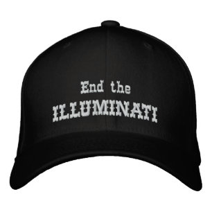 End the illuminati embroidered hat