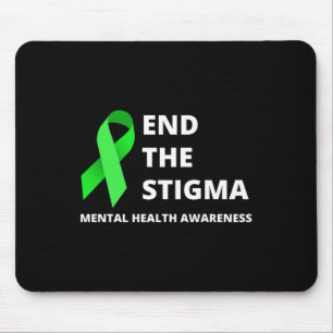 End The Stigma - Mental Health Awareness Apparel L Mouse Pad