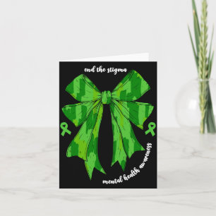 End the stigma mental health awareness month for card