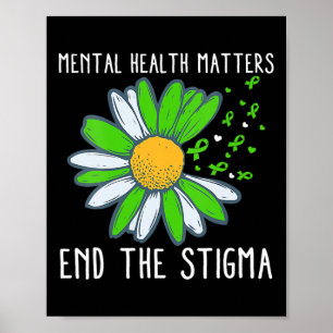 End The Stigma Mental Health Awareness  Poster