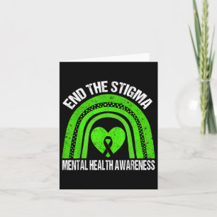 End The Stigma Mental Health Awareness Shirt Women Card