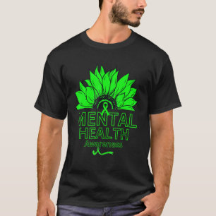 End The Stigma Mental Health Matters Women Green S T-Shirt