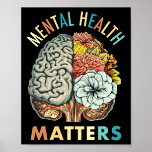 End The Stigma Mental Health Problems Mental Aware Poster
