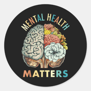 End The Stigma Mental Health S Mental Awareness _2 Classic Round Sticker