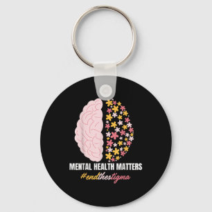 End The Stigma Mental Health S Mental Awareness Gi Key Ring
