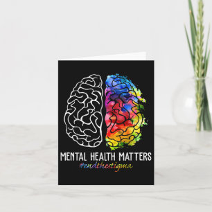End The Stigma Mental Health S Mental Health Aware Card