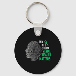 End The Stigma Mental Health S Mental Health Aware Key Ring