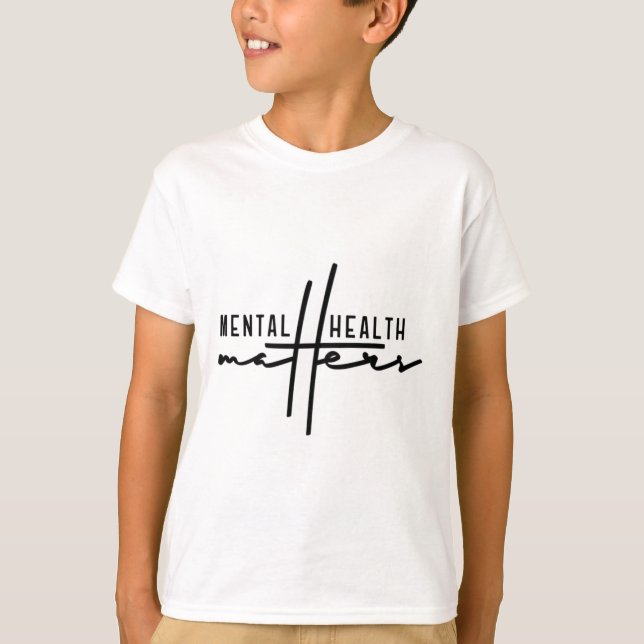 End The Stigma Mental Problems  T-Shirt (Front)