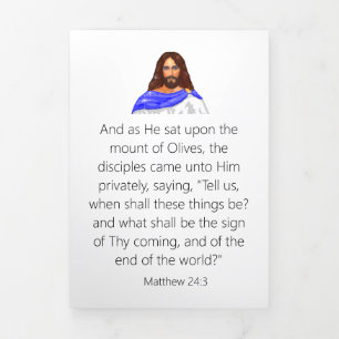 End Time Trifold Letter Fold Card