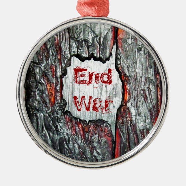 End War Metal Tree Decoration (Front)