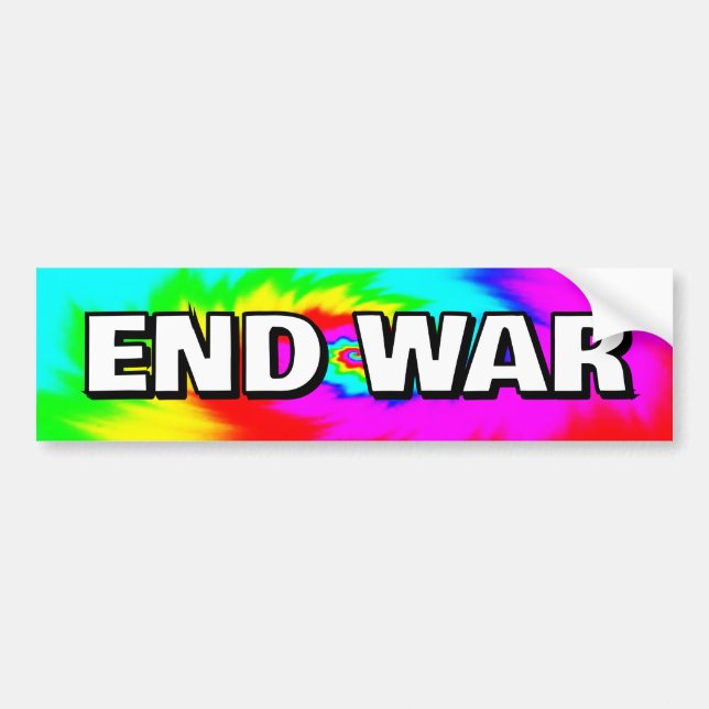 END WAR (you may change the words) Bumper Sticker (Front)
