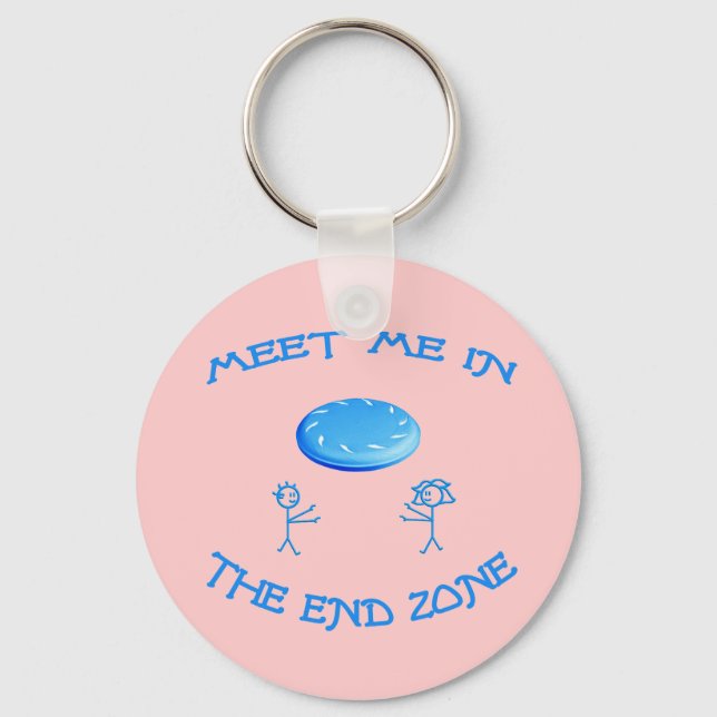 End Zone Frisbee Key Ring (Front)