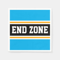 END ZONE Fun Sky Blue Black Yellow Racing Stripes