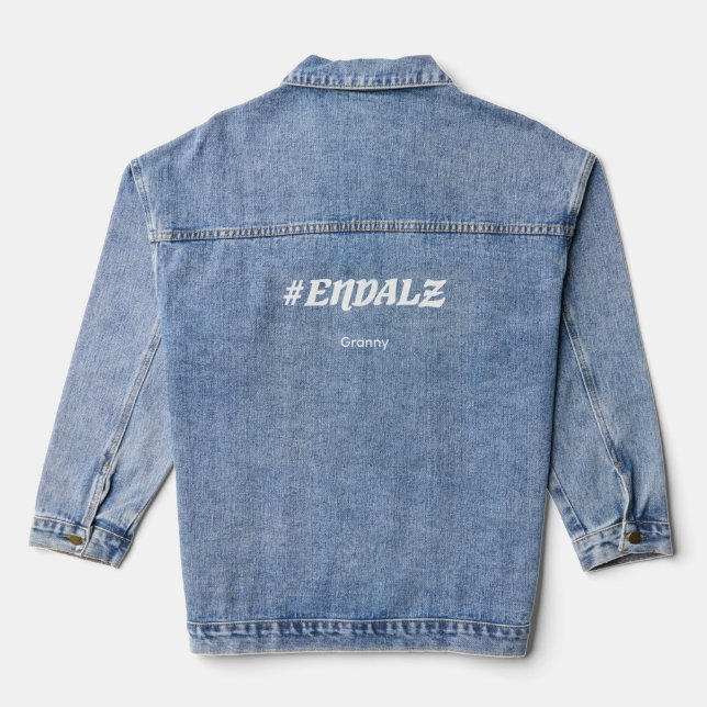 Endalz awareness  denim jacket (Back)