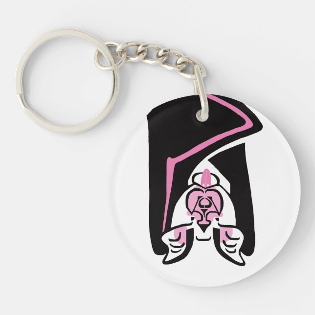 Endangered animal - Cool Graphic BAT - Wildlife  Key Ring (Front)