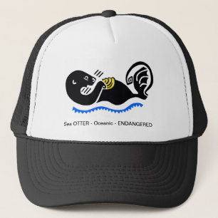 Endangered animal - Sea OTTER - Wildlife - Nature Trucker Hat