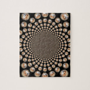 Endangered Cheetah Tear Marks Jigsaw Puzzle