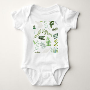 Endangered Ferns Baby Bodysuit