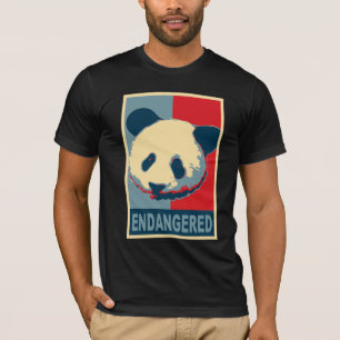 Endangered Panda Pop Art Design T-Shirt