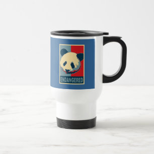 Endangered Panda Pop Art Design Travel Mug