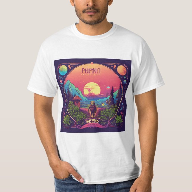  "Endangered Plants Outline Tees: colour  T-Shirt (Front)
