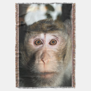 Endangered Rainforest Ape Throw Blanket