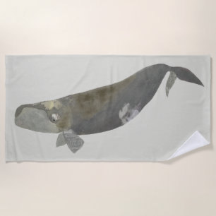 Endangered Right Whale Beach Towel