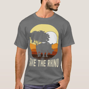 Endangered Safari Save The Rhino T-Shirt