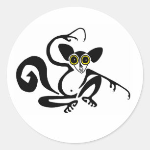 Endangered species - Cool AYE - AYE- Madagascar Classic Round Sticker