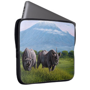 Endangered species Rhinoceros  Laptop Sleeve