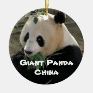 Endangered Species Series Giant Panda Ceramic Tree Decoration
