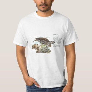 Endangered Turtle Hand Painted Print T-Shirt