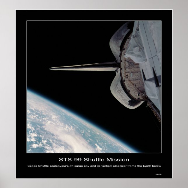 Endeavour Aft View Poster (Front)