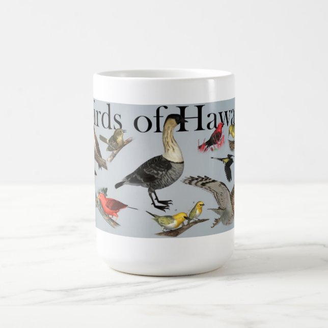 Endemic Birds of Hawai'i Coffee Mug (Center)
