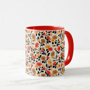 Endleaves of Art floral pattern Mug