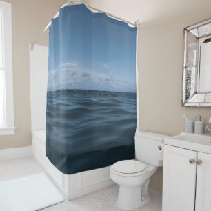 Endless Blue Ocean Waves 1 Shower Curtain