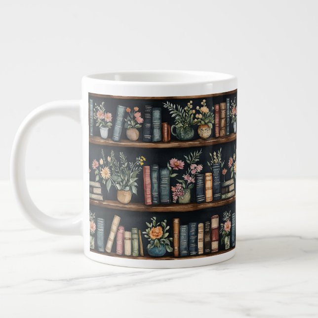  Endless Books Retro Large Coffee Mug (Left)