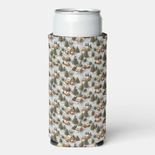 Endless Christmas Gingerbread Village Seltzer Can Cooler