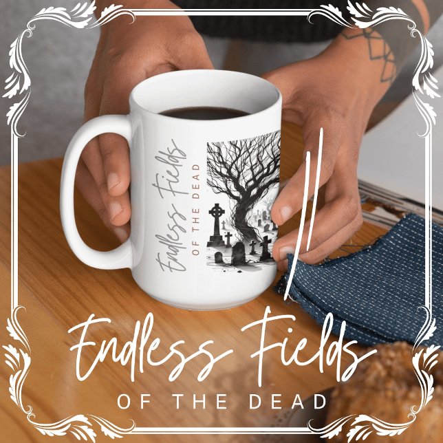 Endless Fields of the Dead Coffee Mug (Endless Fields of the Dead cover from The Beekeeper Store)