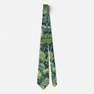 Endless Forest Watercolor Tie