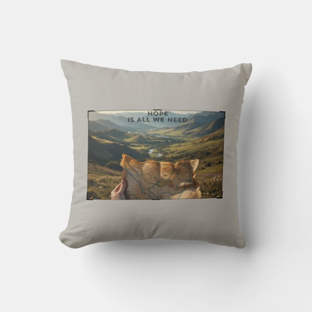 Endless Hope, Hidden Treasure Awaits Beyond  Cushion (Front)