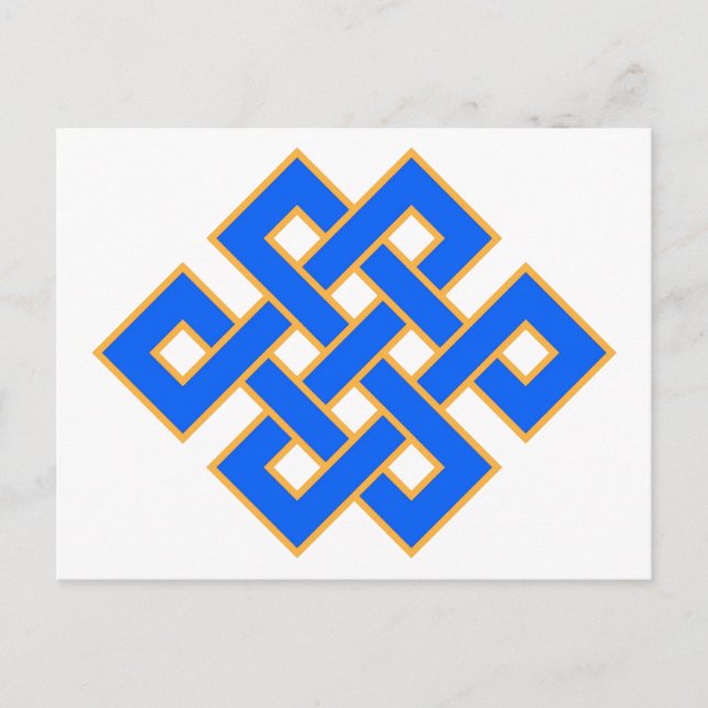 Endless Knot Auspicious Symbol Tibetan Buddhism Postcard (Front)