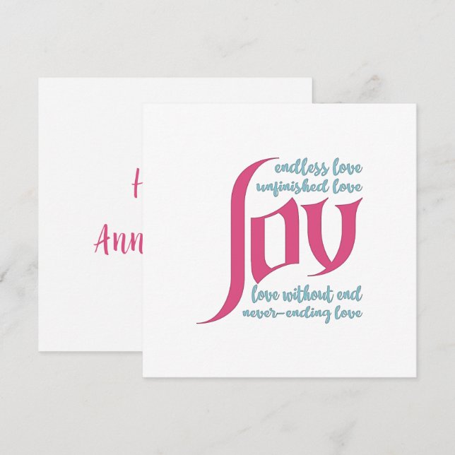 Endless Love Card (Front/Back)