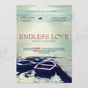 ENDLESS LOVE movie poster style Invitation