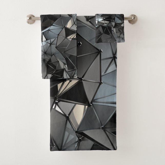 endless monochrome : bath towel set (Insitu)