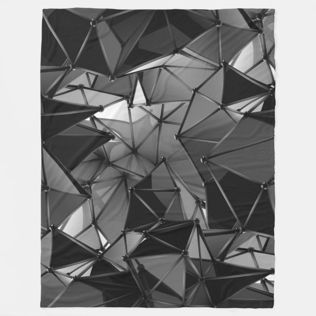 endless monochrome : fleece blanket (Front)